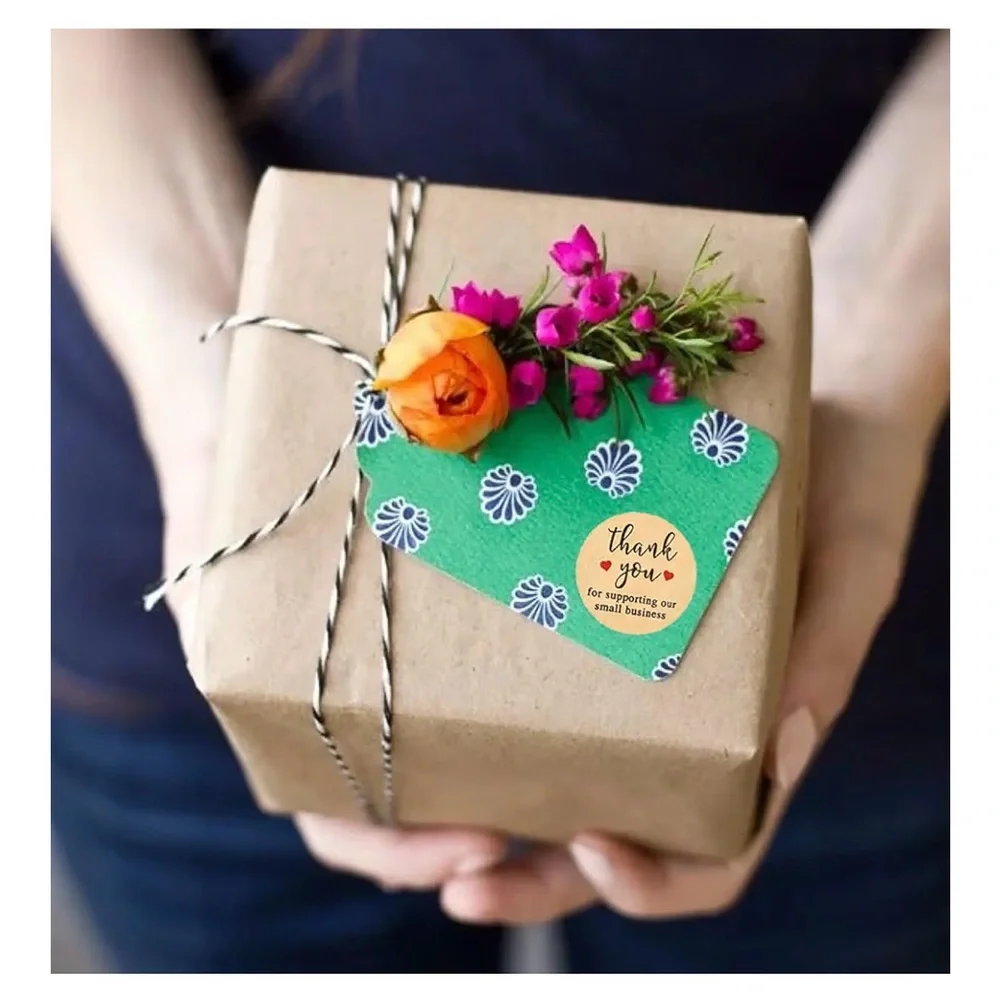Thank You Stickers Roll for Small Business - Multicolor
